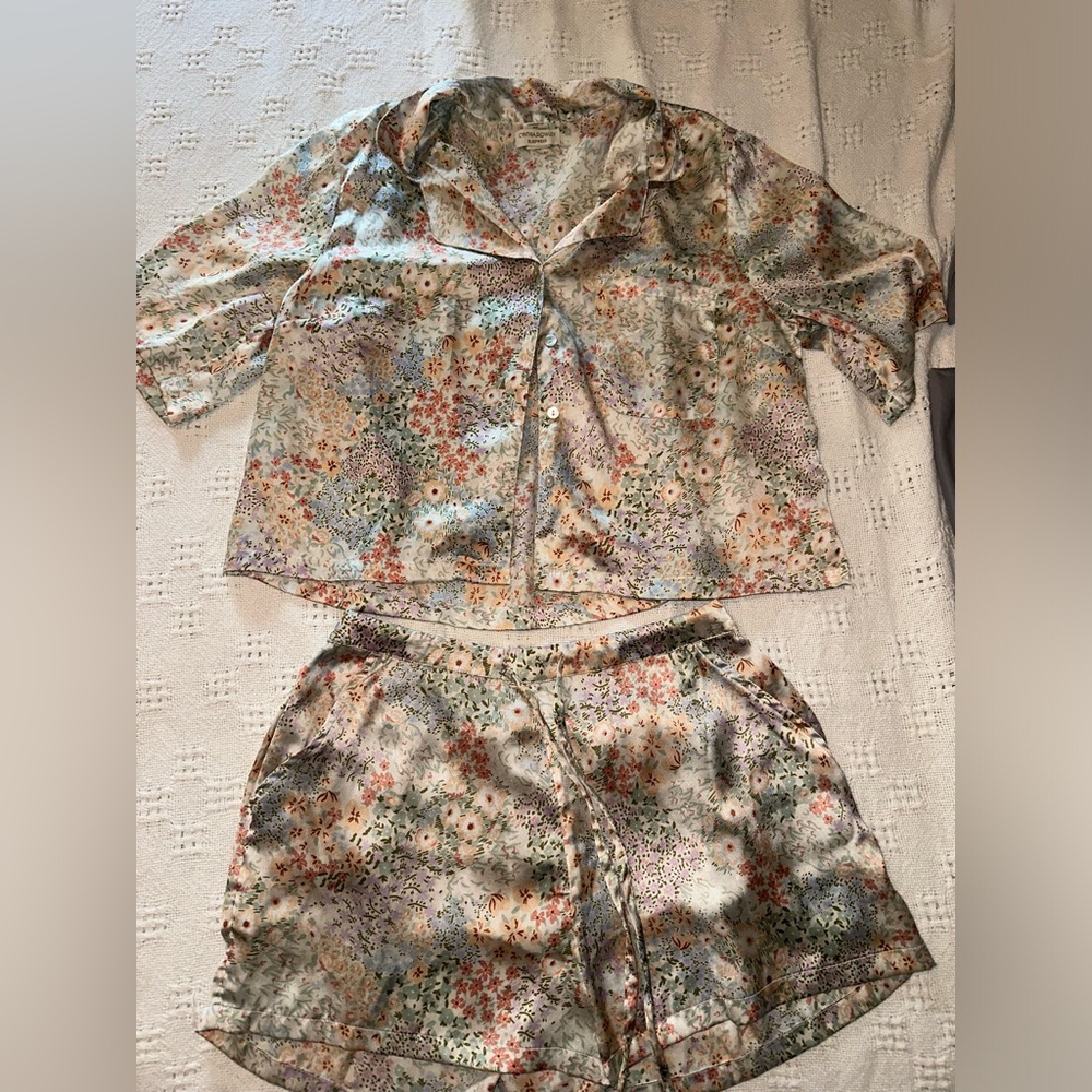 silk pajama set